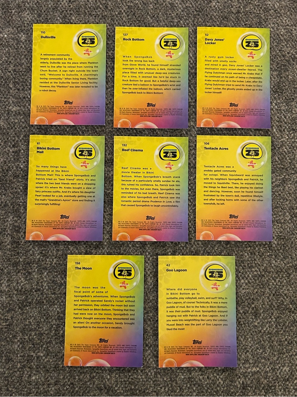 Topps Chrome SpongeBob Collectible Cards - 25th Anniversary edition - Picture 2 of 2